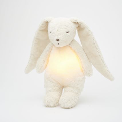Moonie - Snuggle buddy melodialla ja valolla pupu orgaaninen polar natur
