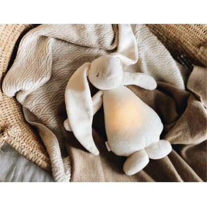 Moonie - Snuggle buddy melodialla ja valolla pupu puuteri