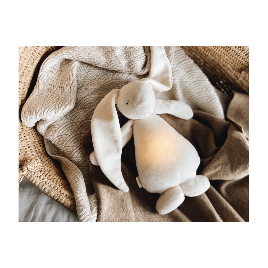 Moonie - Snuggle buddy melodialla ja valolla pupu puuteri