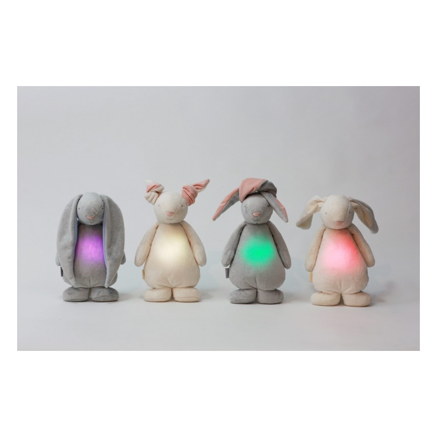 Moonie - Snuggle buddy melodialla ja valolla pupu puuteri