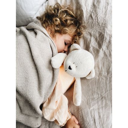 Moonie - Snuggle kaveri melodialla ja valolla karhu hopea
