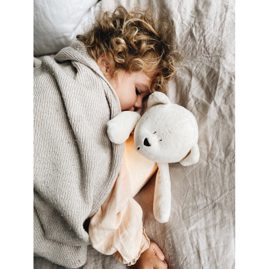 Moonie - Snuggle kaveri melodialla ja valolla karhu hopea