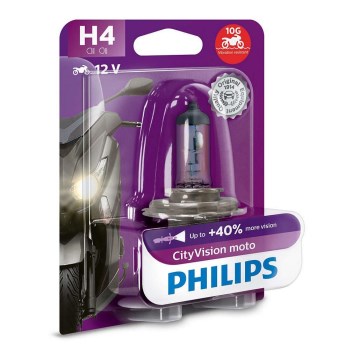 Moottoripyörän polttimo Philips X-TREME CITY VISION MOTO 12342CTVBW H4 P43t-38/55W/12V