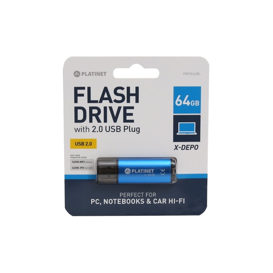 Muistitikku USB 64GB sininen