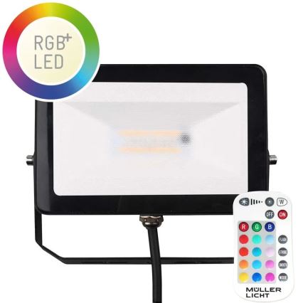 Müller-Licht - LED RGBW Himmennettävä ulko valonheitin LED/10W/230V IP65 + kauko-ohjaus