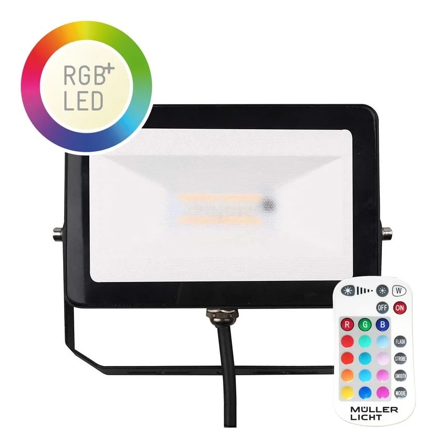 Müller-Licht - LED RGBW Himmennettävä ulko valonheitin LED/10W/230V IP65 + kauko-ohjaus