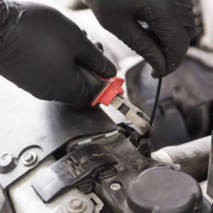 Muovinen taittohihna 3,5x200mm 100kpl musta