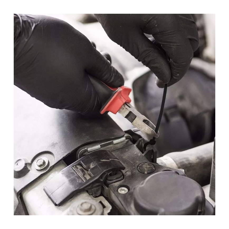 Muovinen taittohihna 3,5x200mm 100kpl musta