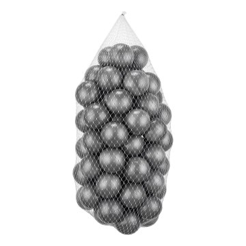 Muoviset leikkipallot 50 kpl halkaisija 7 cm harmaa