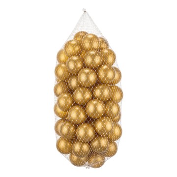 Muoviset leikkipallot 50 kpl halkaisija 7 cm kulta