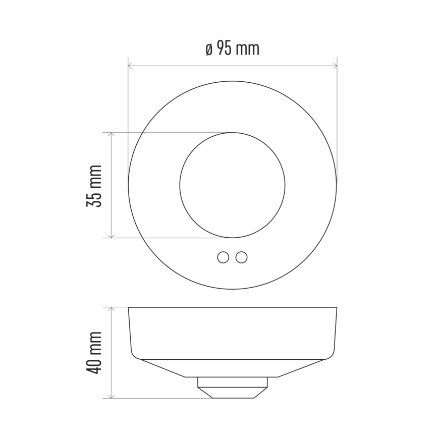 Mikroaaltoliikeanturi MW B 360° 1200W/230V valkoinen