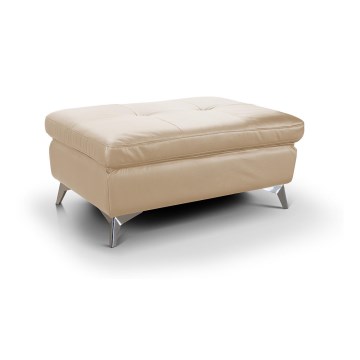 Nahkainen rahi SALERNO II 66x100 cm beige