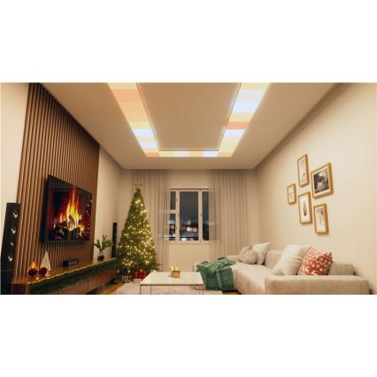 Nanoleaf - SETTI 3x RGBW Himmennettävä kattovalaisin SKYLIGHT 1xLED/18W/230V + 2xLED/16W/230V 2700-6500K Wi-Fi