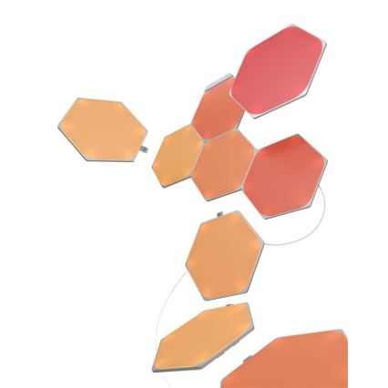 Nanoleaf - SETTI 9x LED RGB Himmennyspaneeli SHAPES HEXAGON LED/2W/230V 1200-6500K Wi-Fi