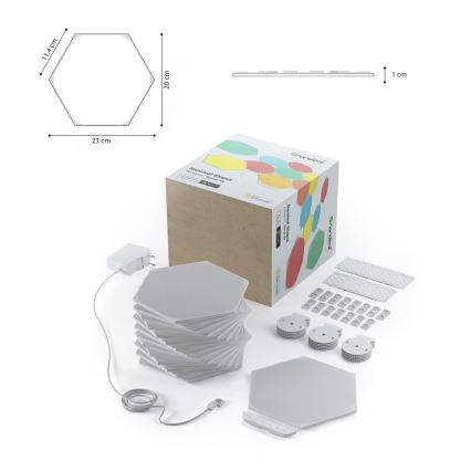 Nanoleaf - SETTI 15x LED RGB Himmennyspaneeli LED/2W/230V 1200-6500K Wi-Fi