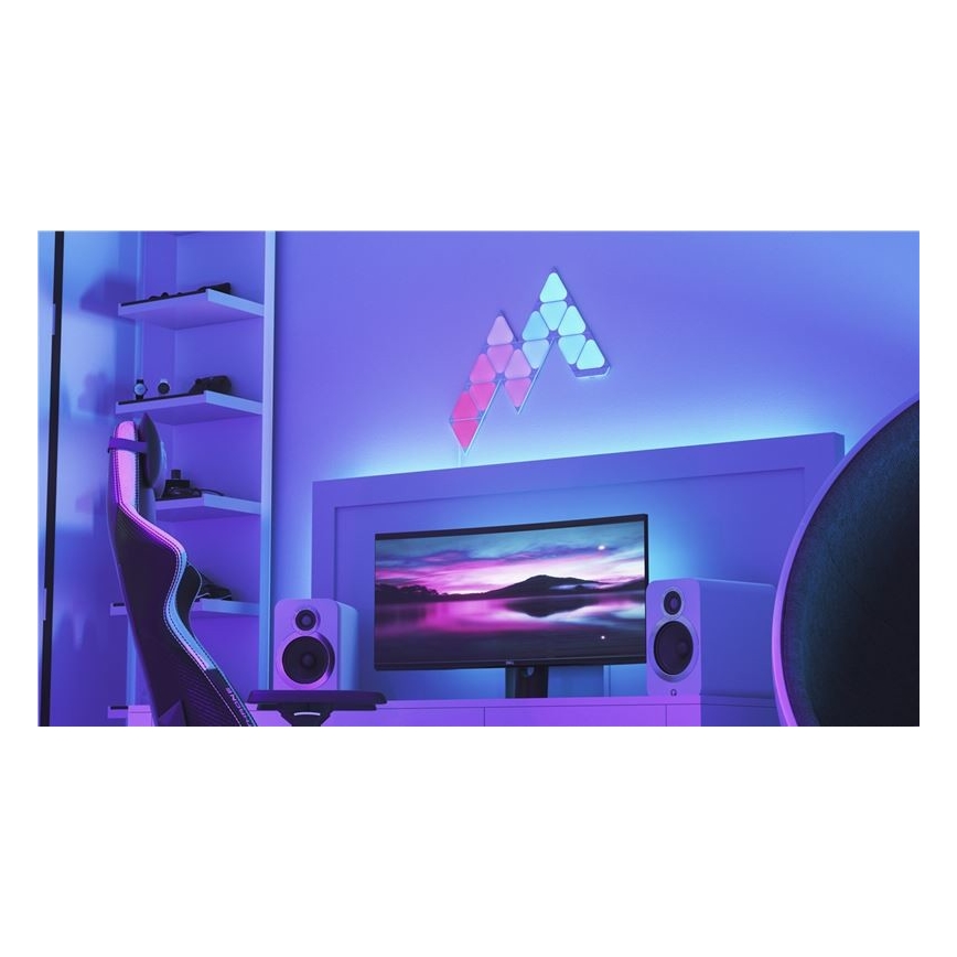Nanoleaf - SETTI 10x LED RGB Himmennyspaneeli TRIANGLES LED/0,5W/230V Wi-Fi