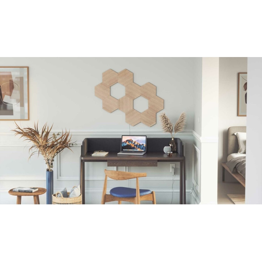 Nanoleaf - SETTI 3x Himmennettänä LED-paneeli HEXAGONS LED/2W/230V Wi-Fi