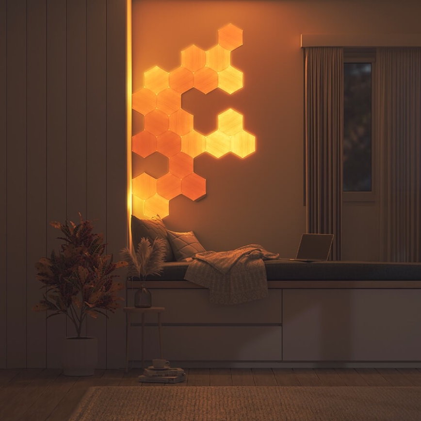 Nanoleaf - SETTI 13x Himmennettänä LED-paneeli HEXAGONS LED/2W/230V Wi-Fi