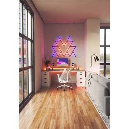 Nanoleaf - Kiskosarjan suoja LINES 9 kpl musta matta