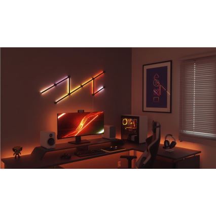 Nanoleaf - Kiskosarjan suoja LINES 9 kpl musta matta
