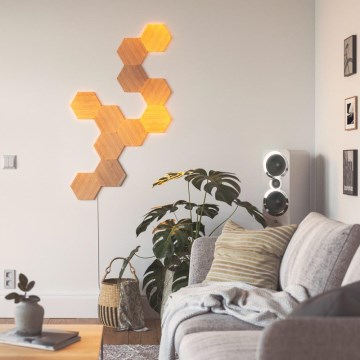 Nanoleaf - SETTI 3x Himmennettänä LED-paneeli HEXAGONS LED/2W/230V Wi-Fi