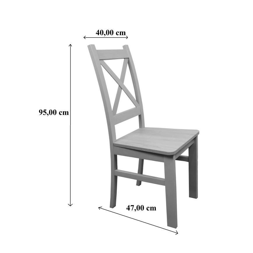 Ruokatuoli NATE valkoinen