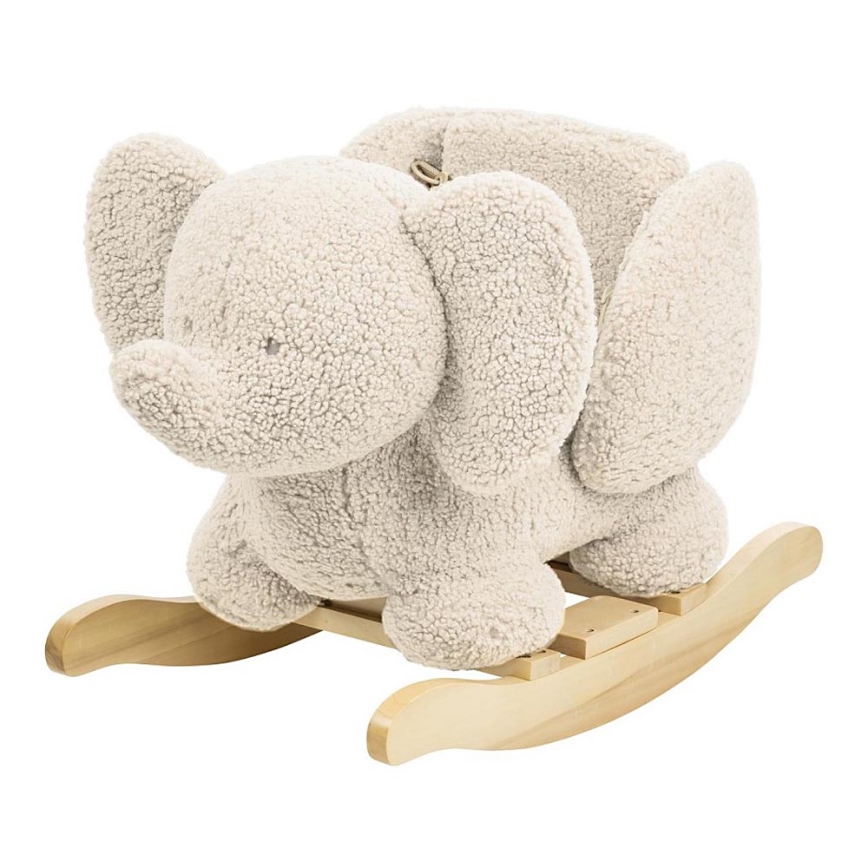 Nattou - Keinuva lelu TEDDY norsu beige
