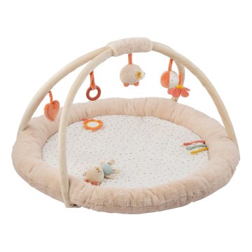 Nattou - Lasten peitto trapetsilla leikkimiseen MILA, ZOE & LANA beige