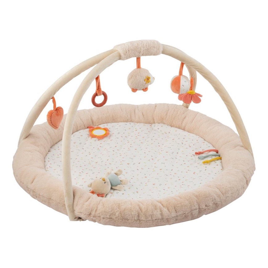 Nattou - Lasten peitto trapetsilla leikkimiseen MILA, ZOE & LANA beige