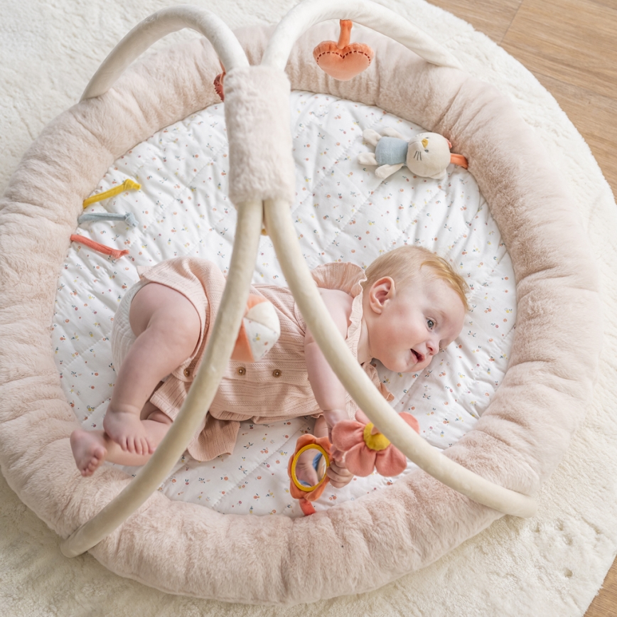 Nattou - Lasten peitto trapetsilla leikkimiseen MILA, ZOE & LANA beige