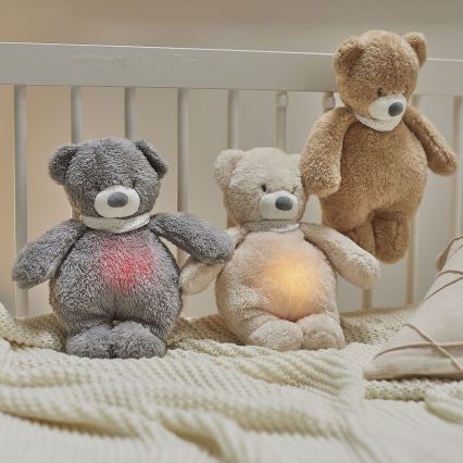 Nattou - Snuggle buddy melodialla ja valolla SLEEPY DOG 4in1