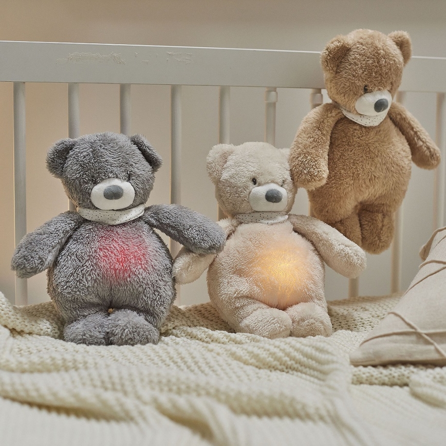 Nattou - Snuggle buddy melodialla ja valolla SLEEPY DOG 4in1