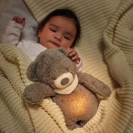 Nattou - Snuggle buddy melodialla ja valolla SLEEPY DOG 4in1