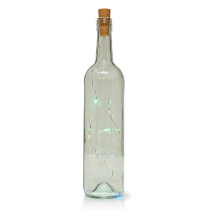 LED-koristeketju pullonkorkilla 8xLED / 3xLR44 IP44