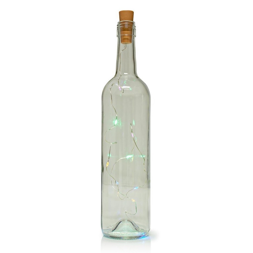 LED-koristeketju pullonkorkilla 8xLED / 3xLR44 IP44