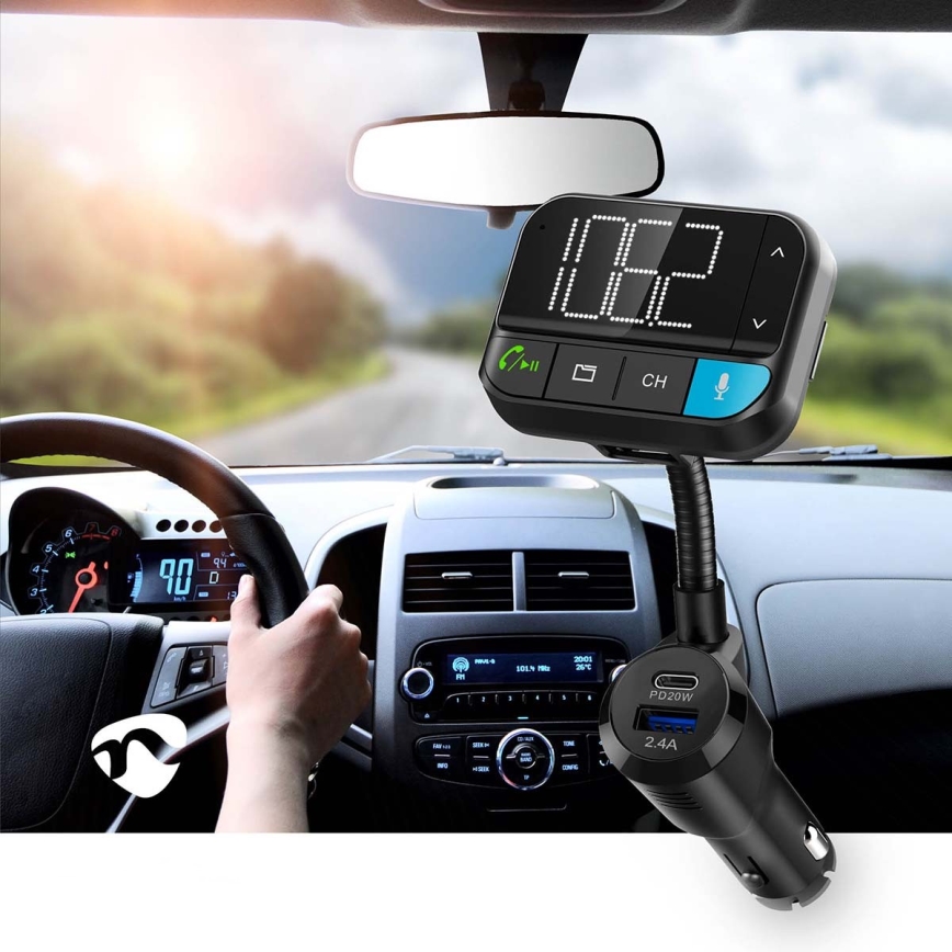 FM autolähetin handsfree-toiminnolla
