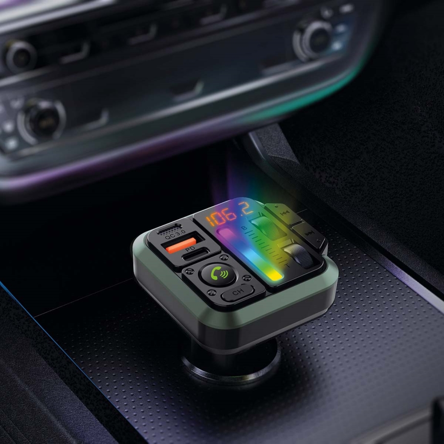 FM autolähetin handsfree-toiminnolla