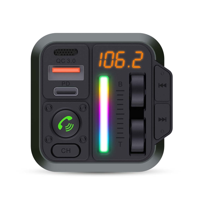 FM autolähetin handsfree-toiminnolla