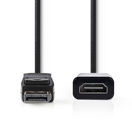 HDMI-kaapeli DisplayPort-pistoke - HDMI-lähtö 0,2 m