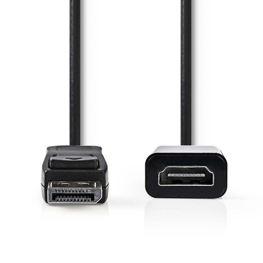 HDMI-kaapeli DisplayPort-pistoke - HDMI-lähtö 0,2 m