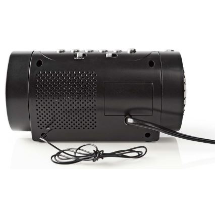 Radioherätyskello LED-näytöllä ja projektorilla 230V