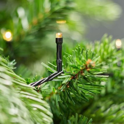 LED Jouluvaloketju ulkokäyttöön 48xLED/7 toimintoa/3xAA 4,1m IP44 lämmin valkoinen