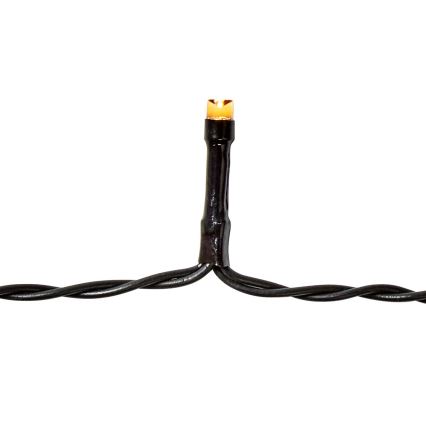 LED Valoketju 96xLED/7 toimintoa/3xAA 7,7m IP44 lämmin valkoinen