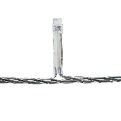 LED Valoverho 180xLED/7 funktiota 10,9m IP44 kylmä valkoinen