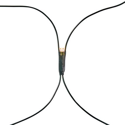 LED Jouluvaloverho 320xLED/7 funktiota 6m IP44 lämmin valkoinen