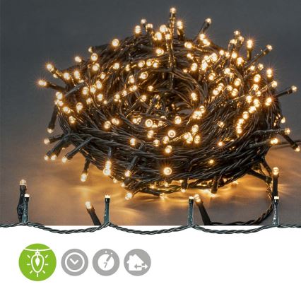 LED Jouluvaloketju 720xLED/7 funktiota 57m IP44 lämmin valkoinen