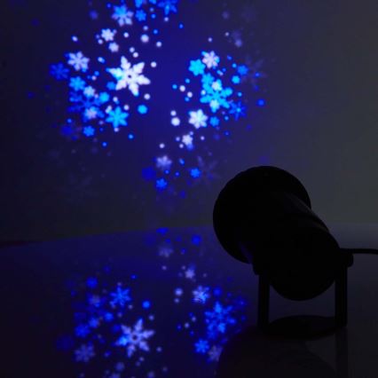 LED lumihiutaleprojektori joulu ulkokäyttöön 5W/230V IP44