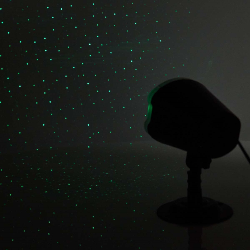 LED-laserprojektori 6W/230V IP65 + kaukosäädin