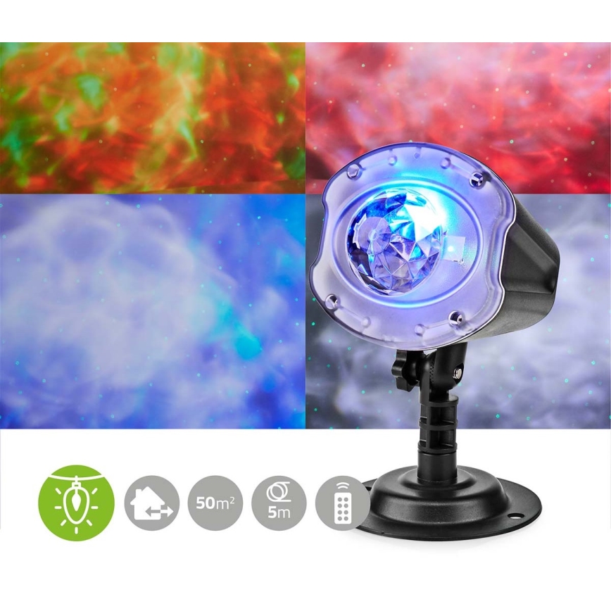 LED-laserprojektori 6W/230V IP65 + kaukosäädin