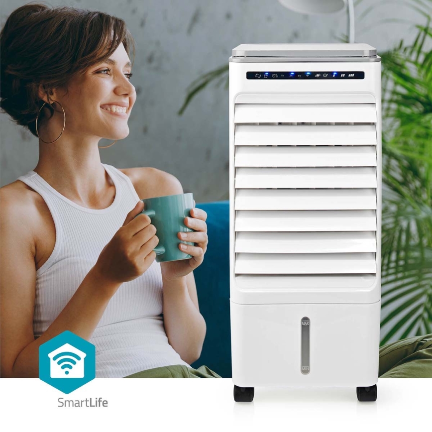 Ilmanjäähdytin 65W/230V Wi-Fi Tuya valkoinen + kauko-ohjaus